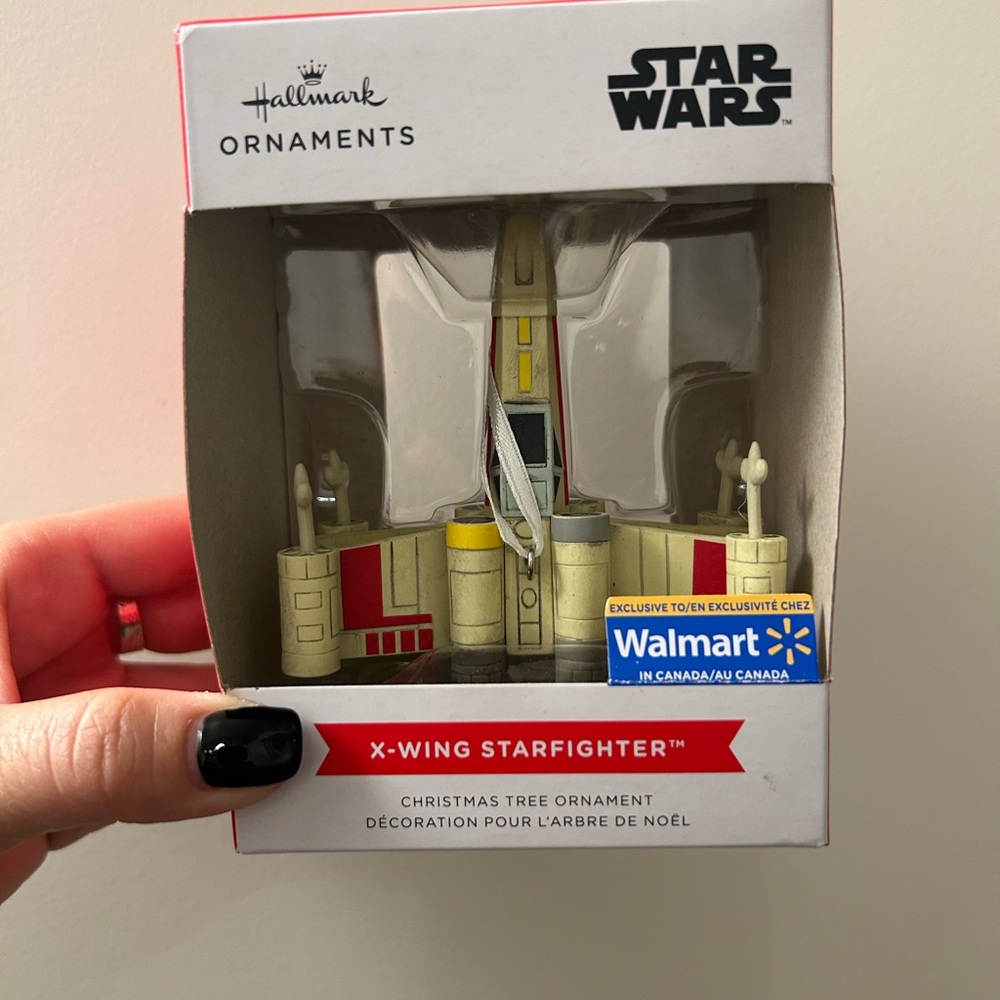 ⭐️ 2/$50 Hallmark Star Wars X-Wing Starfighter Christmas Tree Ornament NWT
